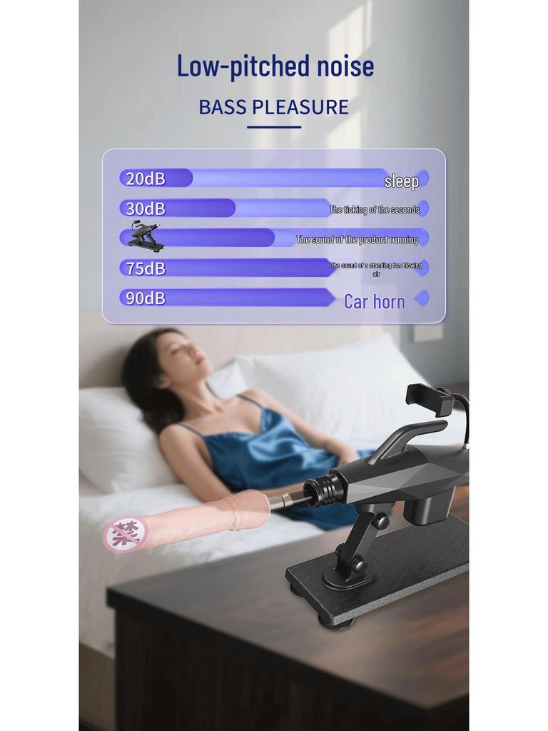 High-Speed Female Vibrator with Suction Cup & Realistic Dildo