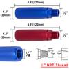 KOOTANS Anodized Aluminum Gladhand Glad Hand Extension Handle Red and for Trucks and Easy Coupling Grips, Set, Blue, Trailers,
