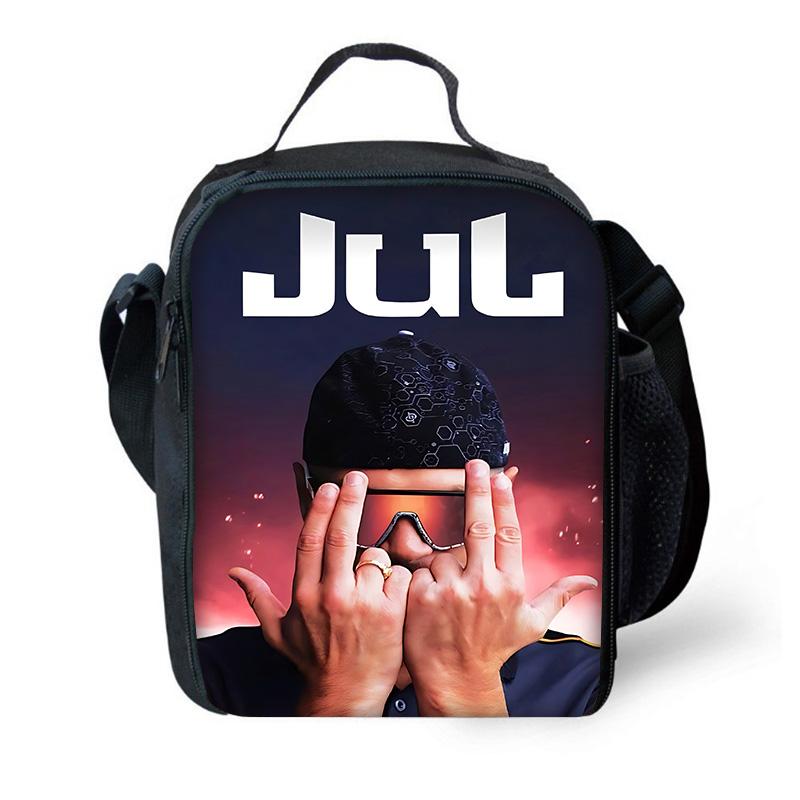 Rapper JuL C'est Pas Des Lol Kinderschoolrugzak met Lunchtassen, Etuis, Schooltassen voor Jongens Meisjes Beste Cadeau