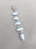 Handmade Pearl Pendant: 925 Sterling Silver Marquise Gemstone