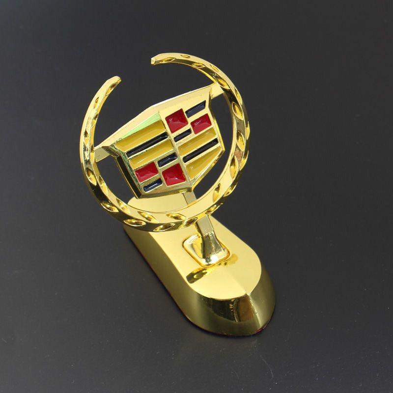 

3D Metal Car Front Hood Cover Bonnet Emblem Sticker for Cadillac ATS CTS Escalade SRX XTS XT5 STS CT5 CT6 BLS Deville Accessorie золотистий