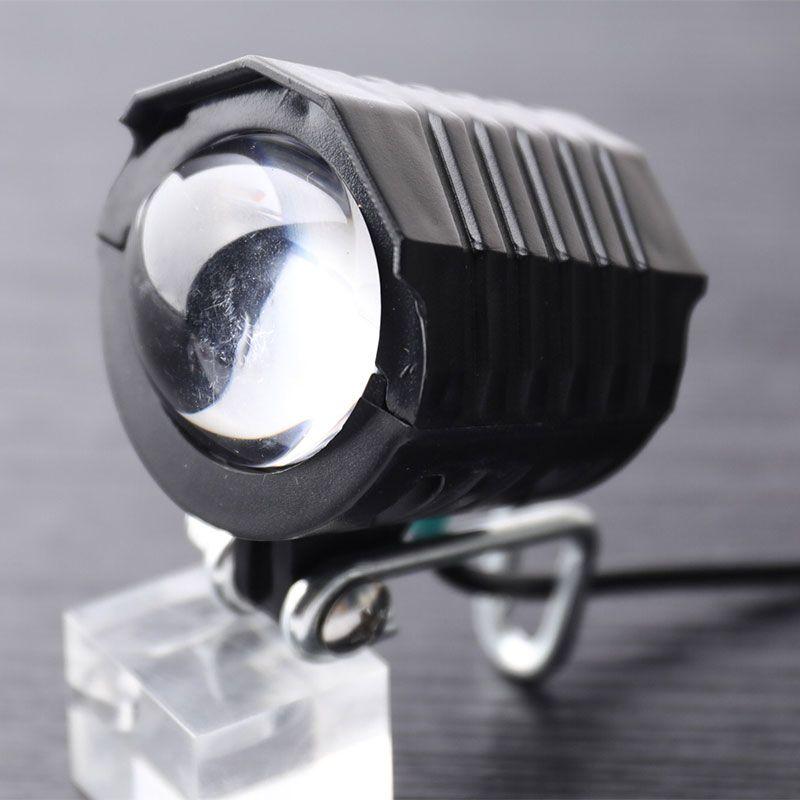 2 In 1 E-bike Light Headlight Input DC 36V 48V 60V Electric Scooter Handlebar Lamp Electric Scooter LED Front Light With Horn