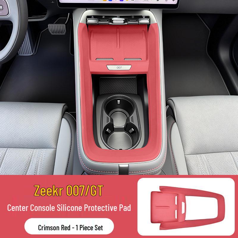 Silicone Protective Pad for Zeekr 007/007GT Console, Cup Holder, and Storage Slot