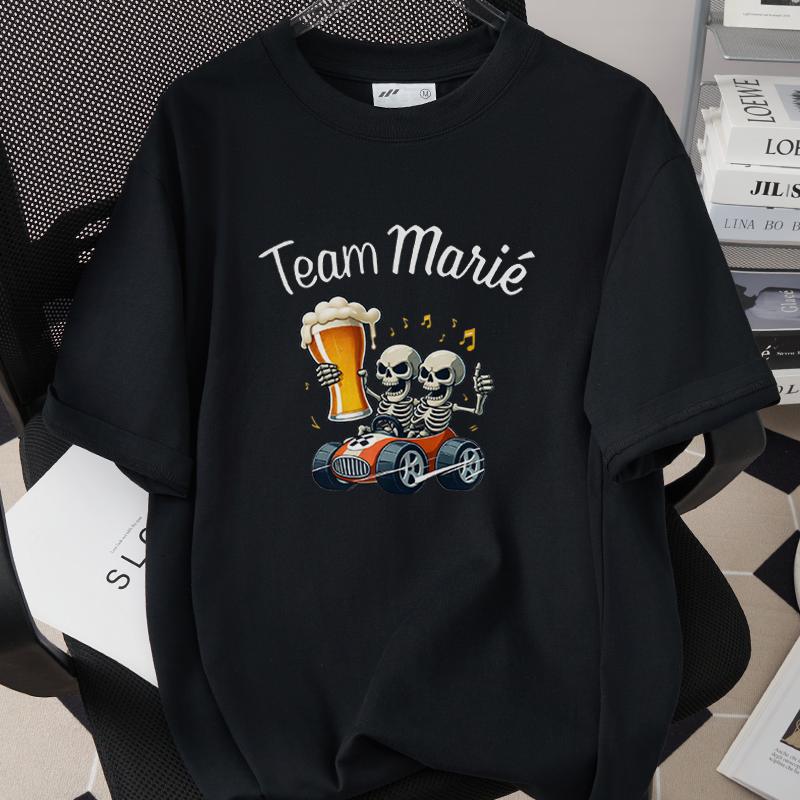 Future Groom Team Groom Short Sleeve Tees 260G 100 Cotton Tshirts French Mens EVG Single Farewell Wedding Party Tops M13