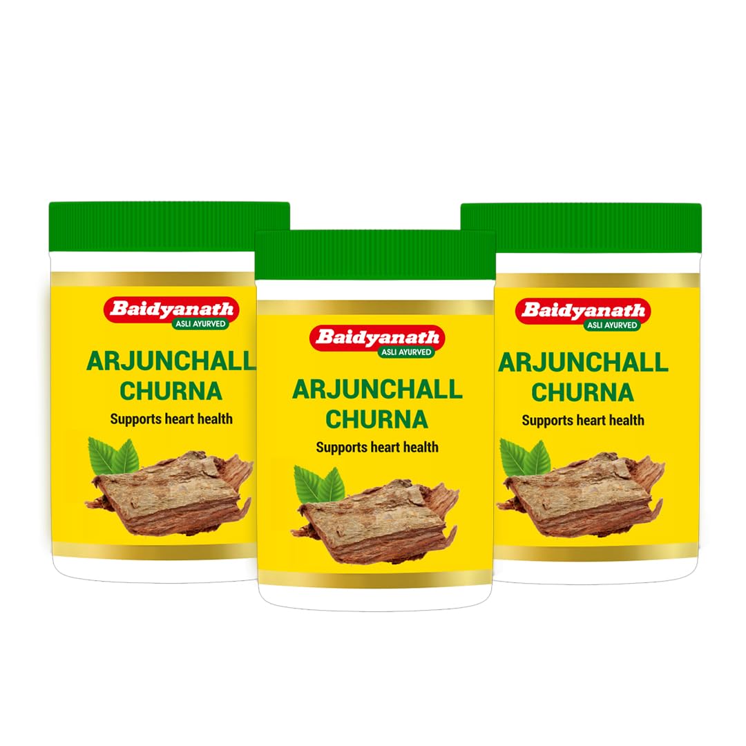 

Baidyanath Arjunchall Churna Heart Wellness Powder 100 g X Pack of 3 Natural Herbal Tonic for Energy and Active Lifestyle
