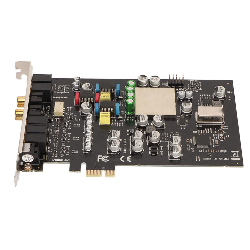 PCIe Sound Card CM8828 7.1CH TCXO PCIe PC Sound Card for Home Theater Large 3D Games Sound Playback