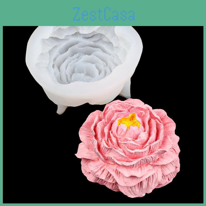 Peony For Silicone Large Mold Diy Flower Soap Plaster Or Scented Candle Making