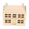 1:12 Miniature Dollhouse Villa House DIY Ornament Child Doll Furniture Toy Wooden House Villa Model