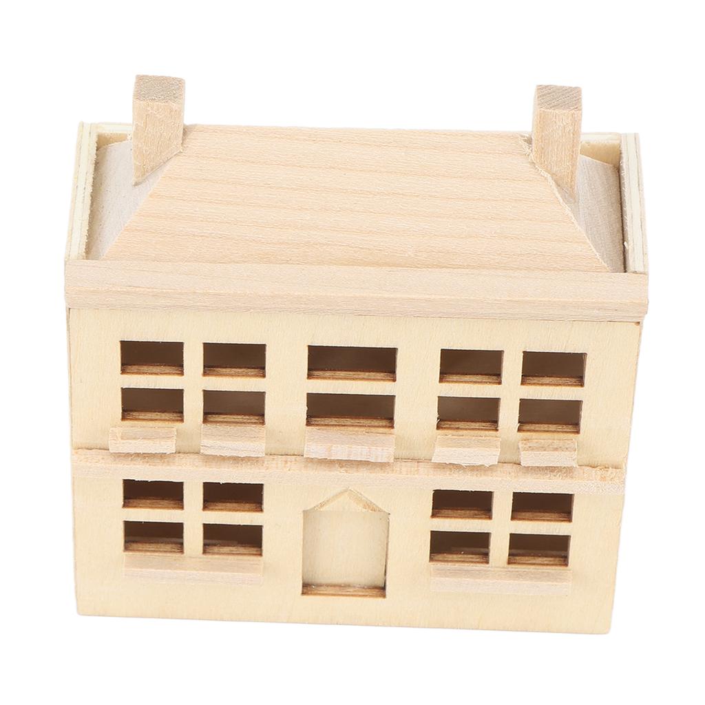 1:12 Miniature Dollhouse Villa House DIY Ornament Child Doll Furniture Toy Wooden House Villa Model