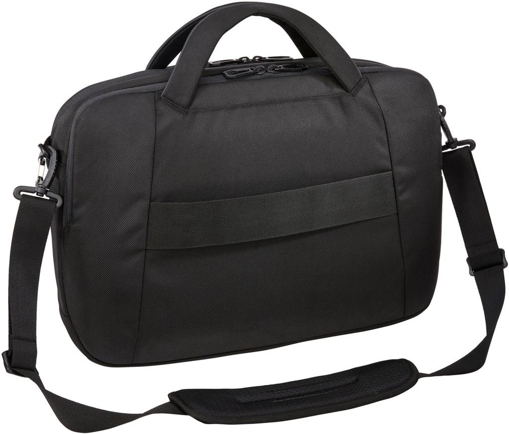 Thule Accent Briefcase, 17L Travel and Business Bag, Laptop Capacity, Detachable Shoulder Strap, Divider, Black, 3205385