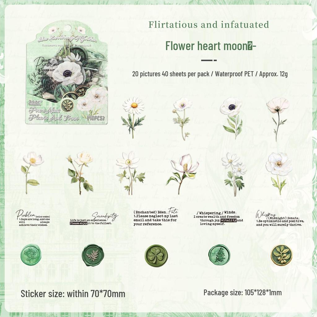 Exclusive Plant and Poetry Sticker Pack: Creative Flower Journaling DIY Stickers