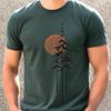 Skogscamping Utomhus Miljöpresent Kortärmad Harajuku T-shirt Soluppgång Natur Herr Natur Lös Grafiskt Tryckt T-shirt