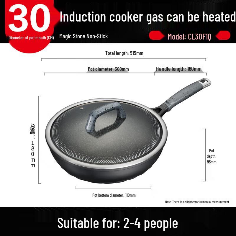 ASD 30cm Magic Stone Non-stick Wok