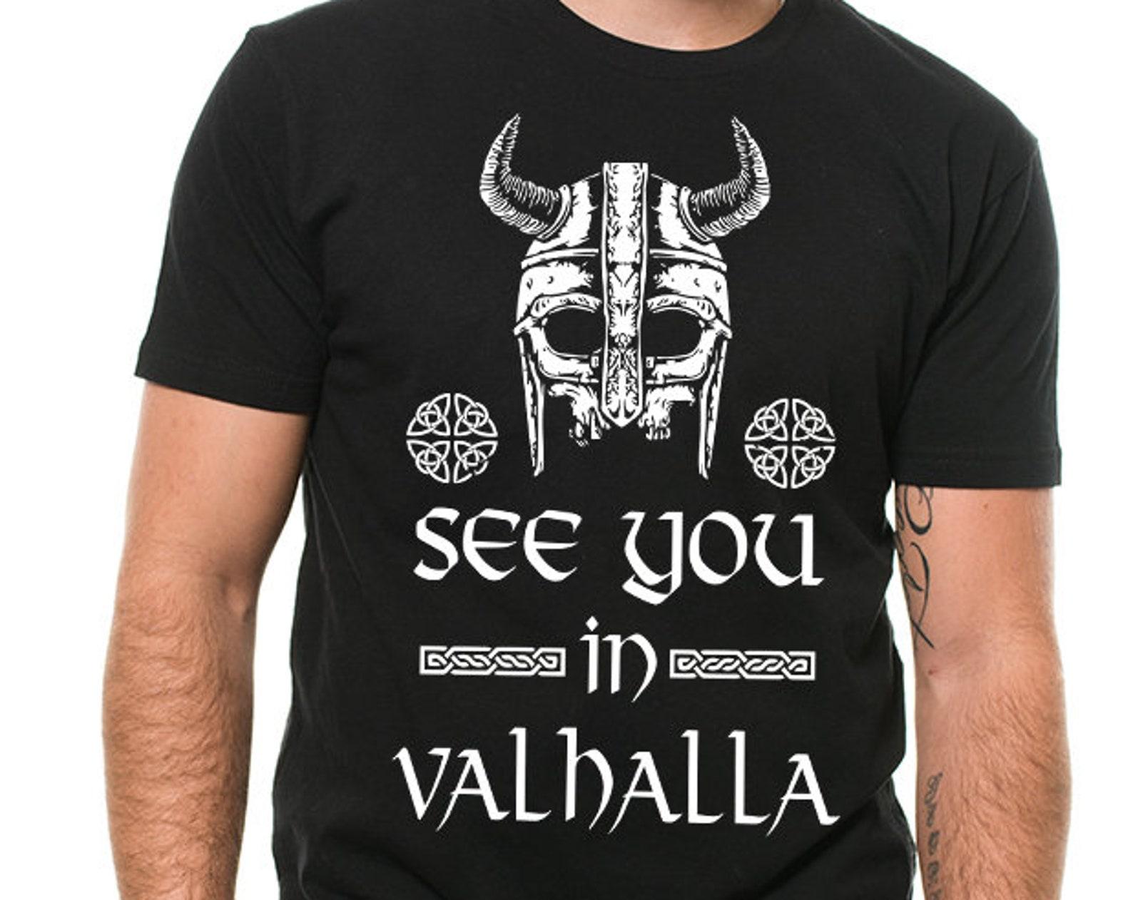 Valhalla Viking T-Shirt: Ragnar Lothbrok Nordic Tee 4XL