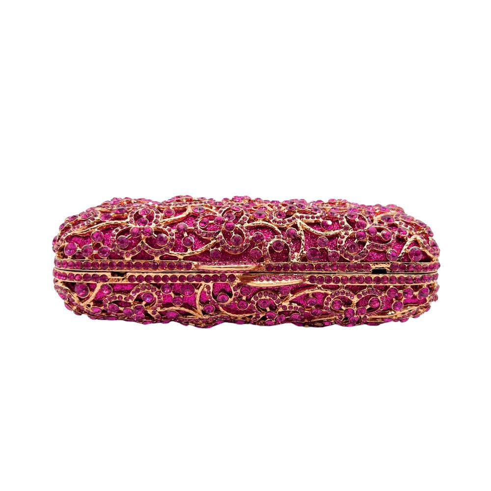 Tasche Bankett hohle Blume Diamant-Clutch Stein-Clutch