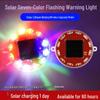Solar-Powered LED Warning Lights for Cars/Motorcycles - No Wiring Needed