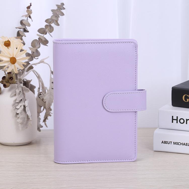 Custom Pu Leather Budget Binder Office Supplies With Buckle Notebook Planner Cover A5 Binder Ring Bound Planner