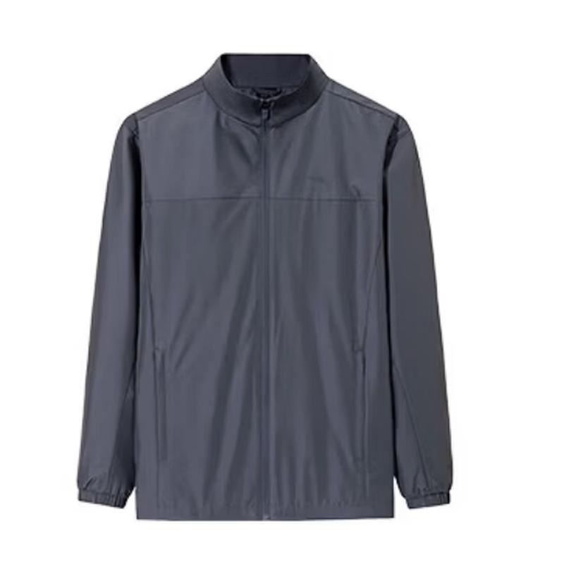 Anta Men's Water-Repellent Fleece-Lined Stand Collar Jacket