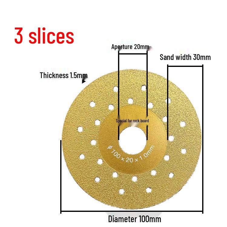 Sintered Stone Tile Cutting and Polishing Blade - 45 Degree Beveling and Flat Grinding