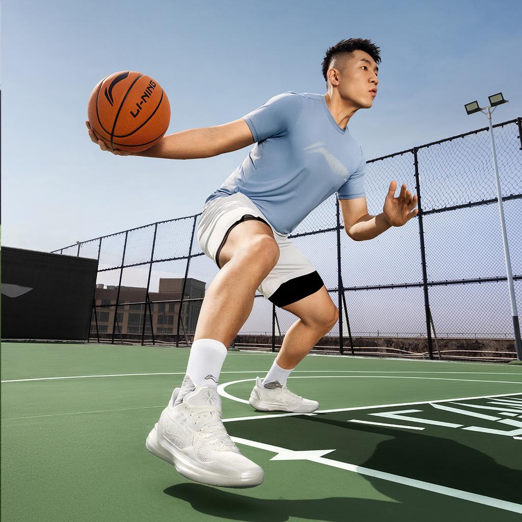 Li Ning Blade 4 V2 Cushioning Slip Resistant Support Lightweight Rebound Low Top Basketball Shoes Men's White ABAU037-7
