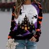 Women's T-shirt Casual Long Sleeve Tops Animal Cat Graphic Tees Shirt Blouse O-neck Fall Winter Streetwear Style Pullover