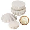 Bowl Covers Set Elastic Reusable Bowl Covers 4Size Dish Covers Cotton Cloth Food Storage Container Cover Bread Proofing for Home