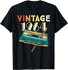 Vintage 1964 Music Cassette 60th Birthday Gifts 60 Years Old TShirt Summer Cotton Unisex Clothing Causal Tshirt Oversized T Shirt