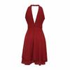 New Chiffon Midi Dress | Off-Shoulder Sleeveless W/ Ruched Waist - Solid Color Elegant Bodycon Dress for Evening & Cocktail (Slim Fit)