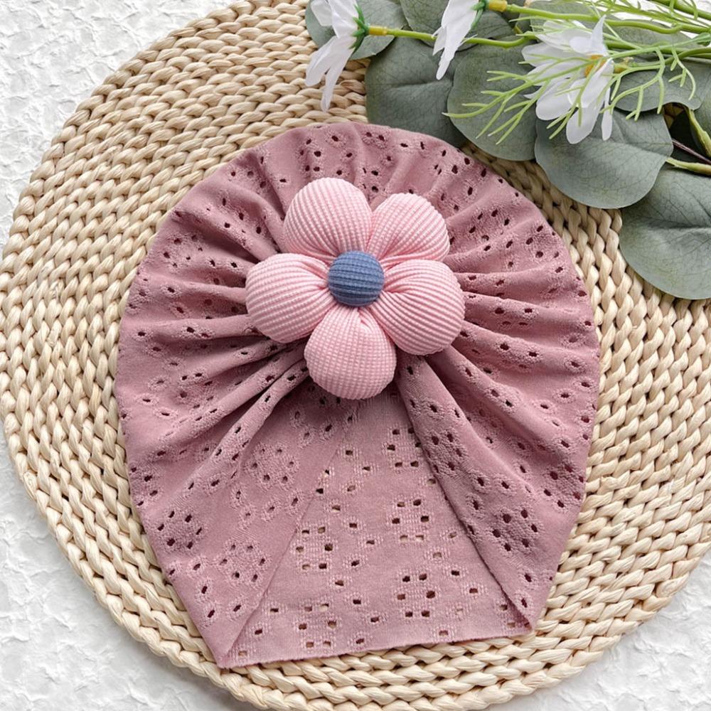 Hollow Out Baby Girl Hat Breathable Baby Hat Cute Toddler Headwraps  Spring