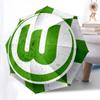 VfL Wolfsburg,  Automatic Opening and Closing, 8 rib Structure Portable Umbrella, Suitable for Men and Women in All Seasons  Perfect Gift fo