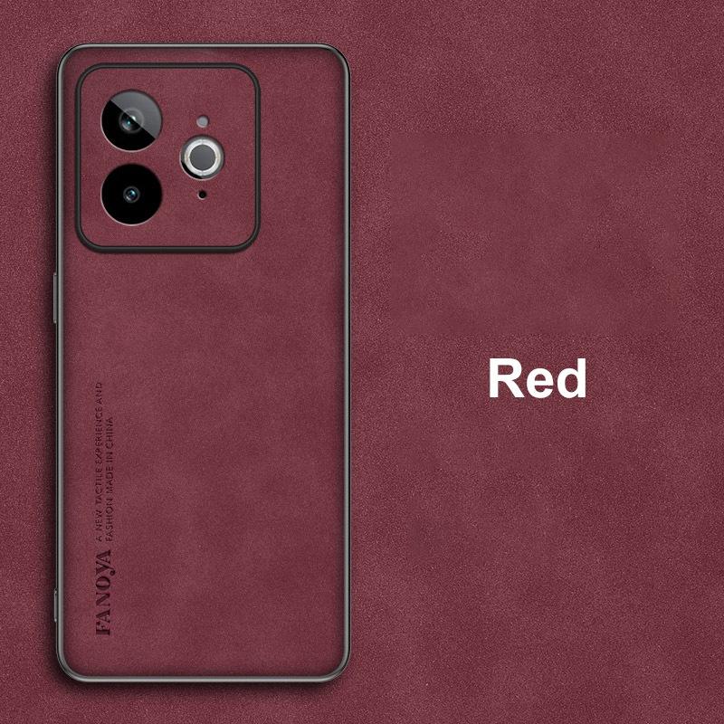 

Для Realme GT7 Pro Racing Case Роскошный чехол для телефона из искусственной кожи Для Realme GT 7 Pro Racing 5G Задняя крышка Матовая силиконовая защита For Realme GT7 Pro красный