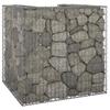Gabion Wall for Trash Can Galvanized Steel 110x100x110 Cm