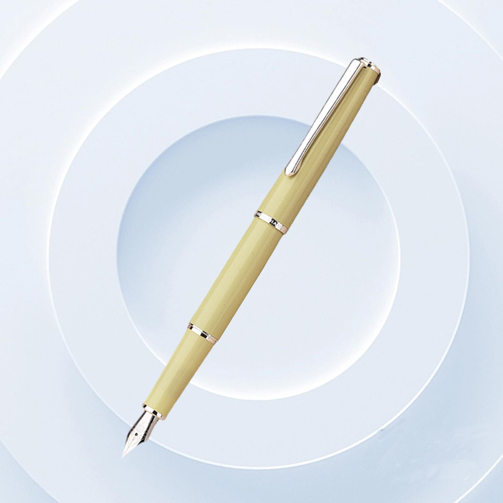 

Перьевая ручка Hongdian 920S – Ретро Дизайн Высокого Класса, Идеальна для Каллиграфии, Школы, Офиса и Рождественских Подарков EF жёлтый