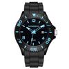 Men's Waterproof Dual Display Sports Watch with Shockproof Multifunctional Quartz