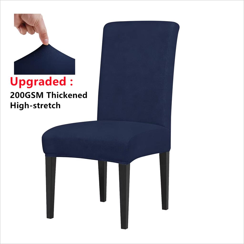 Elastic Solid Color Adjustable Chair Cover Spandex Stretch Slipcovers Chair Seat Covers Kitchen Dining Room Wedding Banquet Home