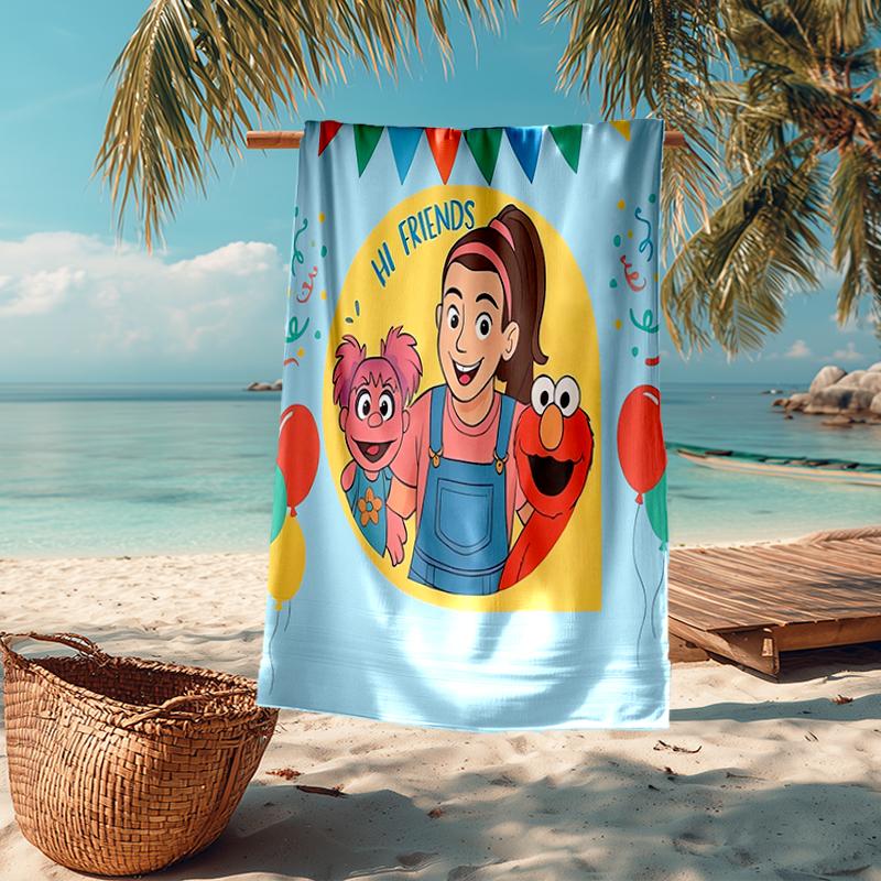 Ultra-Soft Beach Towel with Ms. Rachel Theme,Ideal for Pool - Camping, Diving - Perfect Travel Essential, Vibrant Beach Towel.
