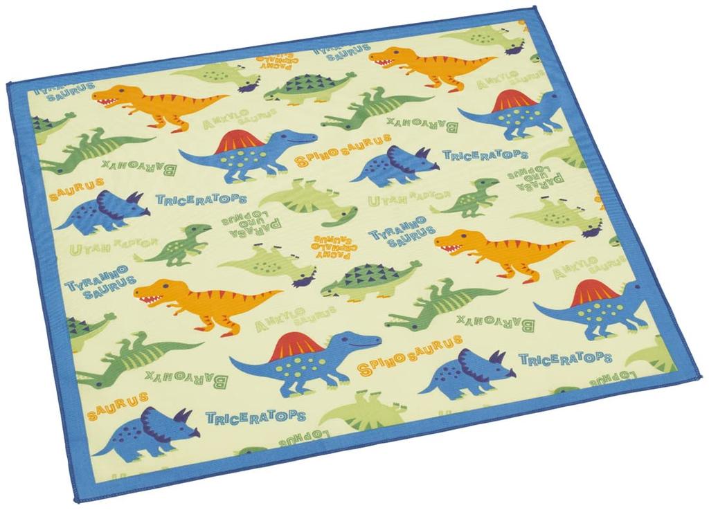 Skater Lunch Cloth for Made in Dinosaur Picture Kids, 43x43cm, Japan, Book, KB4-A