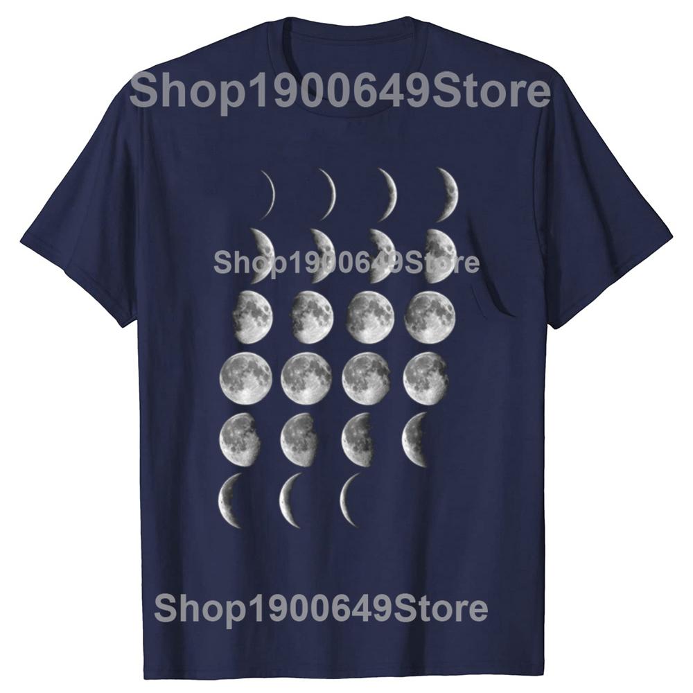 Funny Science Teacher Moon Phases Scientist Graphic Tshirt Men Fashion Casual Tshirt 100 Cotton Loose Oversized T Shirt Summer