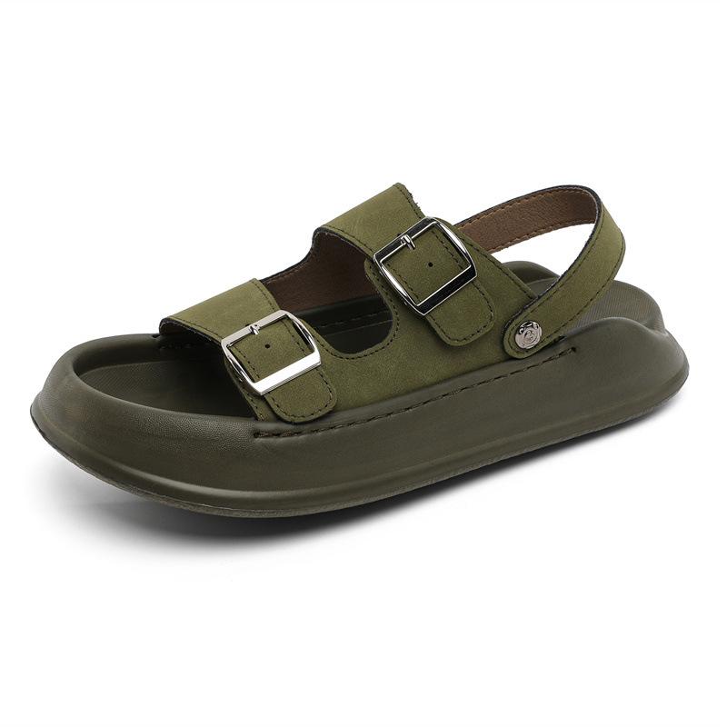 Summer New Outer Sandals Casual Vacation Versatile Comfortable One-pedal One-word Slippers Beach Shoes 371228-J