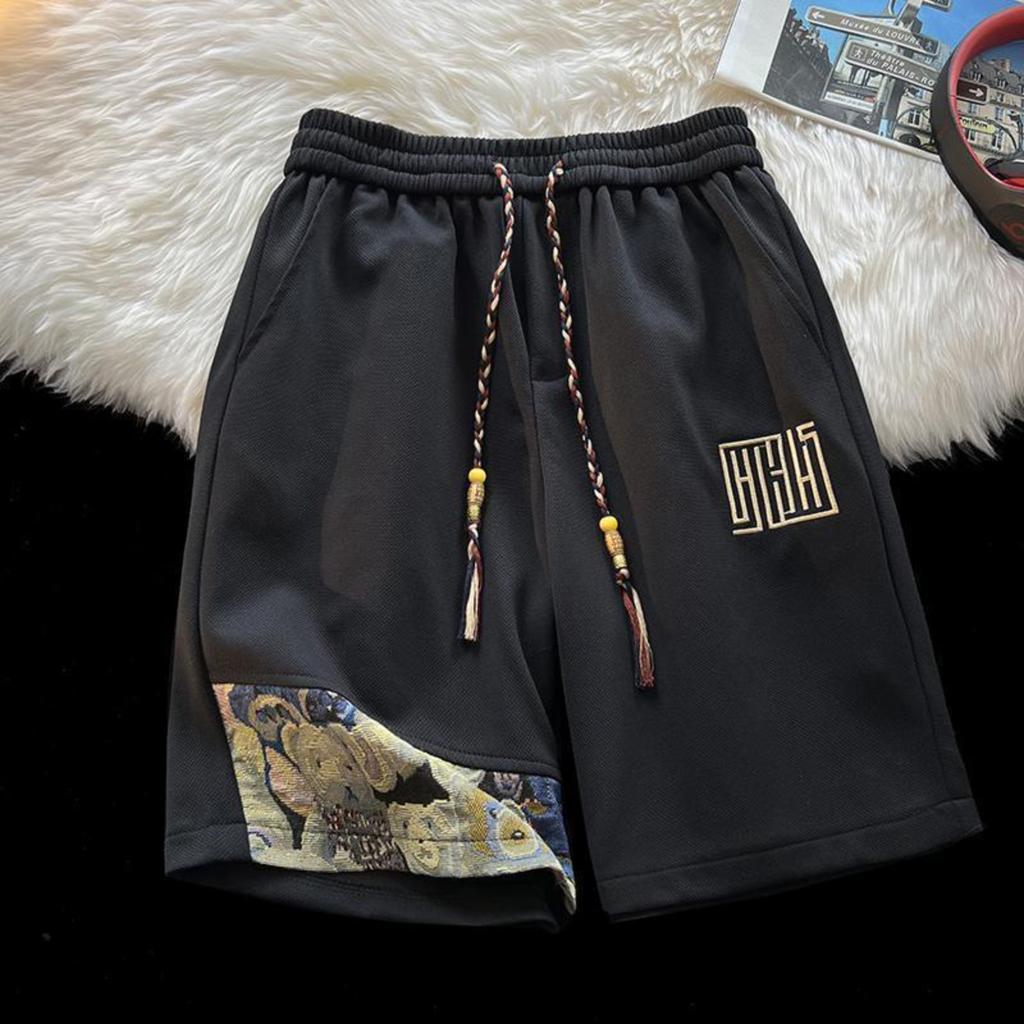 Shorts Esportivos Americanos Modernos Para Meninos Shorts de Estudante Casuais Largos Versáteis Calças de Praia