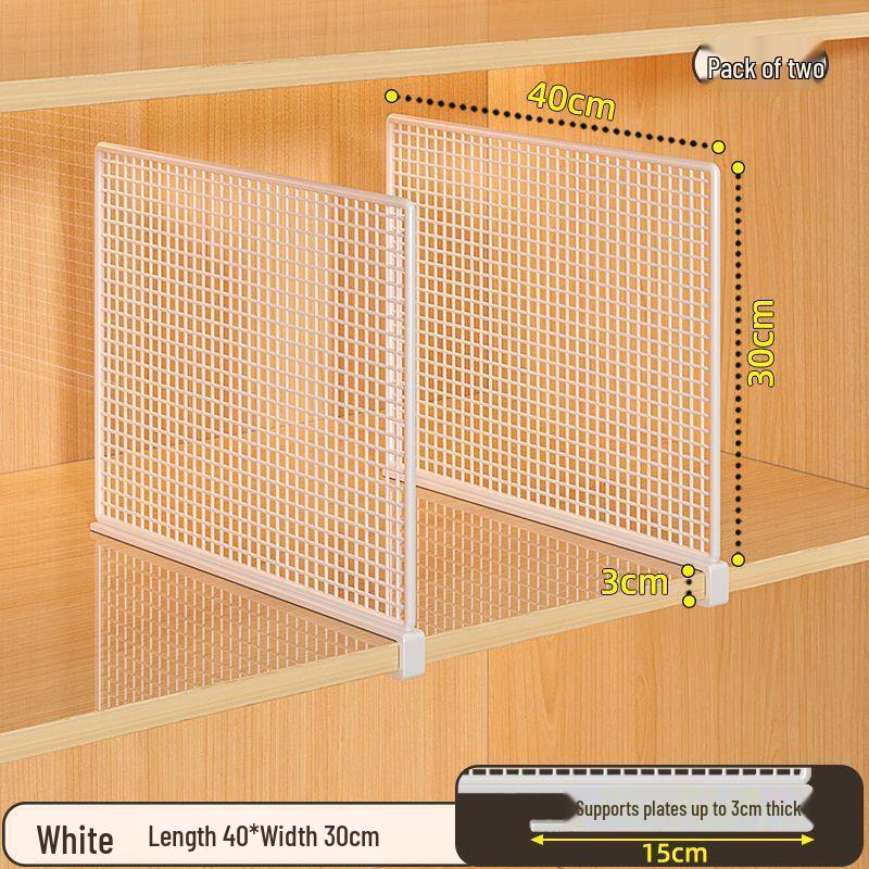 Punch-Free Cabinet & Wardrobe Divider - Multipurpose Storage & Organizer Rack