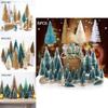 Decorate Your Home With Mini Pine Frosted Sisal Trees Christmas Ornaments