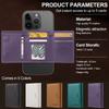 Magsafe Magnetic PU Leather Wallet Card Holder Case for Apple iPhone 17 16 15 14 13 12 Pro Max Phone Back Bag Cover Etui