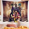 Virtual Rock Band Gorillaz Music Anime Tapestry Hanging Tarot Hippie Wall Rugs Dorm Home Decor