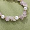 Purple Gravel Bracelet Women's Natural Stone Bracelet Pink Beaded Adjustable Drawstring Niche Jewelry