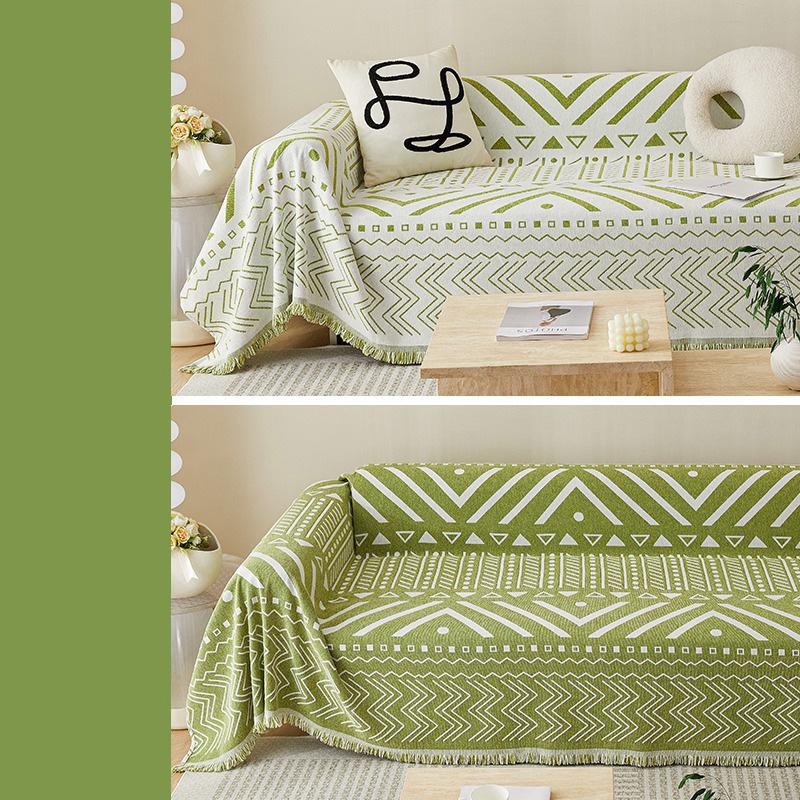 Univerzální potah na pohovku se střapcem Měkká utěrka na pohovku vhodná pro domácí mazlíčky Snadná údržba Potah do obývacího pokoje Potah na područku Pohovka