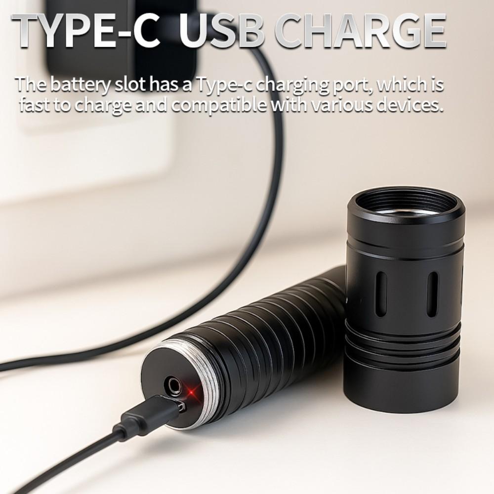 Waterproof Flashlight 100M, Diving Light Rechargeable, Ultra Bright LED Zoom Torch for Outdoor Camping Fishing Scuba