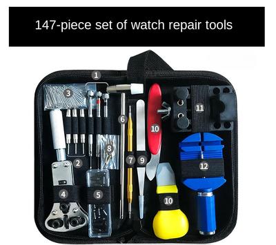 Watch Repair Tool Set, 147 Piece Watch Repair Kit, Tool Set, Watch Strap Remover, Bottom Opener, Watch Repair Tool Set