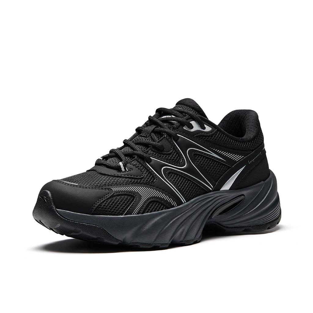 Anta Bear Shoes Cushioning Abrasion Resistant Cushioning, Wear Resistant Low Top Casual Shoes Women's Black 922548809-3