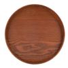 Solid Wood Wooden Plate Brown Food Server Coffee Serving Drink Platter  Home Kitchen